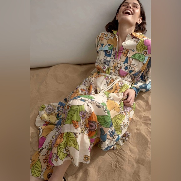 Alemais Farrah Tiered Shirt Dress - Picture 5 of 14